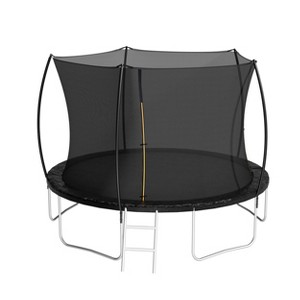 VYNXARIA 12FT Arc-Shaped Trampoline with Double-Sided Color Pad and Safety Enclosure - 1 of 4