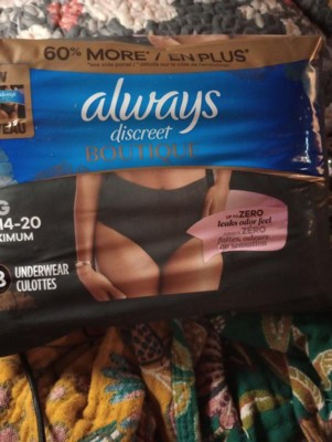 Always Discreet Boutique Incontinence Pads, Size 4, Moderate Absorption, 48  Pads