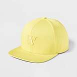 Houston White Baseball Hat - Yellow