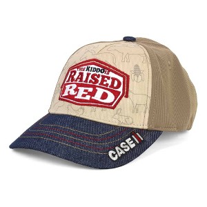 Toddler Case IH This Kiddo is Raised Red, Tan & Denim Hat IH07-2806 - 1 of 2