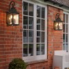 Gulches Outdoor Wall Lights - 23" Vintage Black Lanterns with Clear Seeded Glass for Porch, Garden, and Patio - 4 of 4