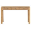 Polibi Curved Edge Console Table with 3 Hidden Drawers - 4 of 4