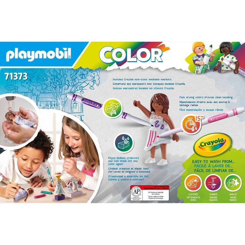 PLAYMOBIL Color with Crayola: Fashion Design set, 4 of 10