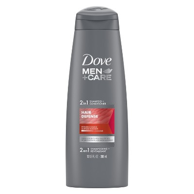 Dove Men+Care 2 in 1 Shampoo and Conditioner Defense, 12 oz