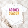 Spooky Season Bright Distressed - Women's Garment Dyed Graphic T-Shirt - 2 of 4