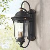 Minka Lavery Vintage Outdoor Wall Light Fixture Sand Coal 21 3/4" Clear Seedy Glass for Post Exterior Barn Deck House Porch Patio - 2 of 3
