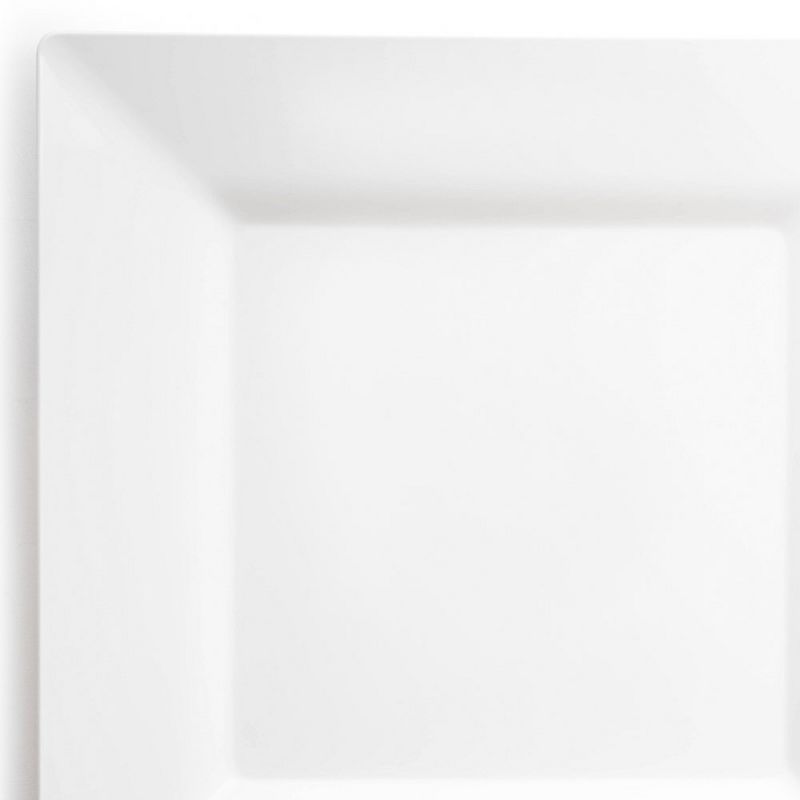 Smarty Had A Party 9.5" White Square Plastic Dinner Plates (120 Plates), 1 of 6