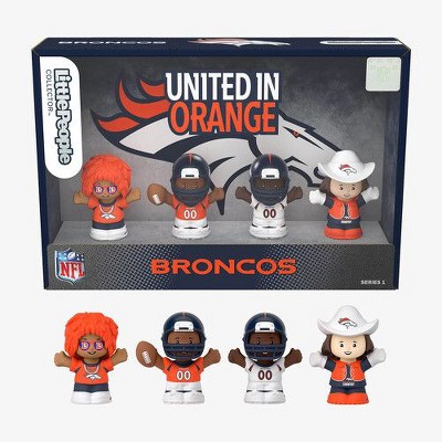 Fisher Price Little People x NFL Collector Denver Broncos Figure 4-Pack