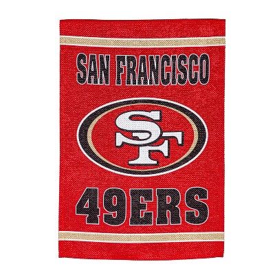 Embossed Suede Flag, House Size, San Francisco 49ers