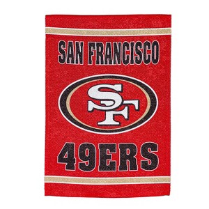Embossed Suede Flag, House Size, San Francisco 49ers - 1 of 4
