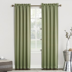 Sun Zero Blackout Kenneth Energy Saving Rod Pocket Curtain Panel - 1 of 4