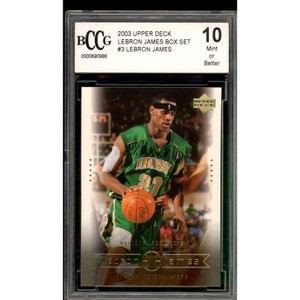 Lebron James Rookie Card 2003 Upper Deck Box Set #3 BGS BCCG 10 - 1 of 2