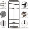 3-in-1 Narrow Corner Coat Rack with Shoe Bench & Storage Shelf, 70.8" Tall Entryway Organizer, Space-Saving Hall Tree with Hooks & Shoe Rack - 2 of 4