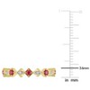 EVERLY JEWELRY | 10K Gold Created Gemstone and Diamond Accent Eternity Ring-Multiple Gemstone and Metal Color Options - 4 of 4