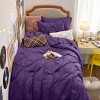 Bedsure Comforter Set – Solid Diamond Pintuck Design Bedding, Elegant and Soft Bed in a Bag for All Seasons - 3 of 4