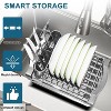 LunaLulinlk Dish Drying Rack, Extendable Dish Rack, Drying Rack Kitchen,Compact Dish Drainer,Utensil Holder, Cup Holder, Drying Rack for Kitchen Sink - 3 of 4