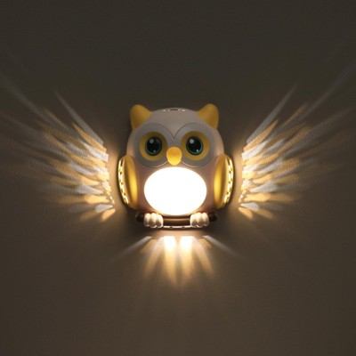 Children’s Bedroom, Living Room, Fridge, Wall + LED Night Light + Motion Sensor, Wing-Opening Effect, USB Rechargeable