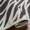 Hauteloom Astra Zebra Print Black Outdoor Rug - 4 of 4