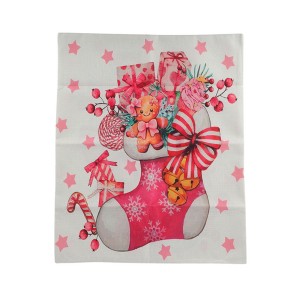 Unique Bargains Dining Chair Slipcovers Linen Pink 22.83" x 19.29" 1Pcs - 1 of 4