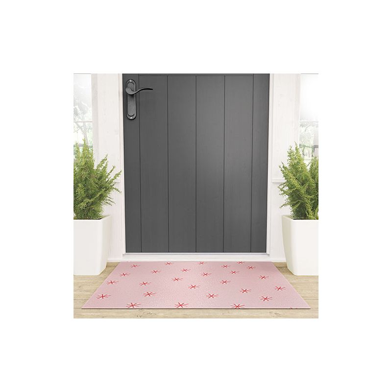 Hello Twiggs Candy Cane Stars Welcome Mat -Society6, 2 of 4