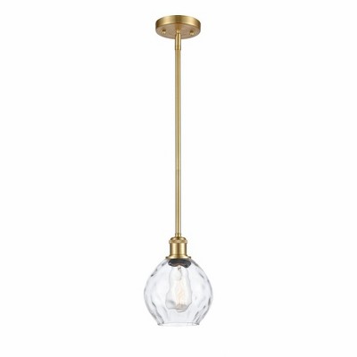 Waverly - 1 Light Stem Hung Mini Pendant In Industrial Style-9 Inches Tall and 6 Inches Wide
