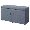 18" Shoe Storage Ottoman - Ore International - 3 of 4