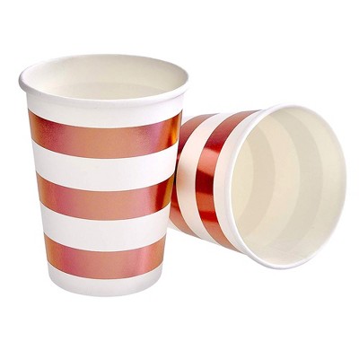 Silver Spoons Elegant Disposable Coffee Cups, Heavy Duty Drinking Hot Cups,  9 Oz., Gold (18 Pc), Marble Collection : Target