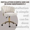 TiramisuBest Modern Cute Computer Chair,Velvet Home Office Desk Chair,Height Adjustable Swivel Task Chair - 4 of 4