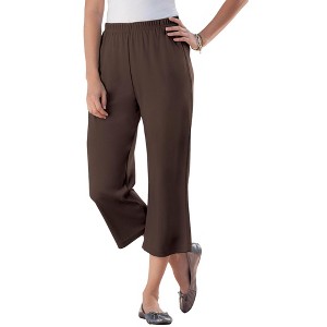 Woman Within Plus Size 7-Day Knit Capri - 1 of 4