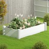 Lirago 47.2" x 23.6" x 11.8" White PVC Modular Garden Fence Panel-Durable, Easy to Install & Soil Improvement Solution - 2 of 4