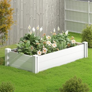 Dovelina Outdoor PVC Privacy Fence Panels With Ground Stakes - 1 of 4