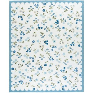 Martha Stewart Floral - MSRW198 - Indoor Power Loomed Machine Washable Skid-Resistant Rugs - 1 of 4