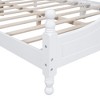 Sapphtopaz Retro Style Bed Frame with Curved Headboard Wood Platform Bed with Wooden Slats Support for Bedroom, No Box Spring Needed - 2 of 4