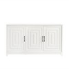 CLIHOME Modern TV Stand for TVs up to 65", Entertainment Center Media Console Cabinet with 2 Spacious Storage Space - 3 of 4