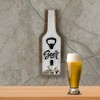Northlight 16” Brown and Black Beer Me Bottle Cap Collector Wooden Hanging Sign - 2 of 4