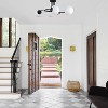 PAKOKULA 4-Light Black Sputnik Semi-Flush Mount Ceiling Light with White Globe Glass Shades, Modern Dimmable Fixture for Kitchen Island - 3 of 4