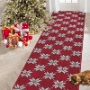 Christmas 2'x3' Entryway Rug Machine Washable Rugs Indoor Door Mat Front Door Rug Snowflake - 3 of 4