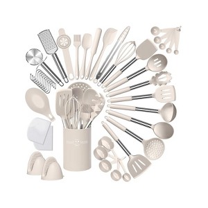 Hush Sun 43-Pc Cooking Utensils With Stainless Handle - 1 of 4