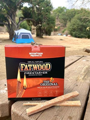 Betterwood 5lb Fatwood Natural Pine Firestarter (1 Pack) For Campfire ...