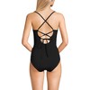 Lands' End Women's Chlorine Resistant Lace Up One Piece Swimsuit - 2 of 4