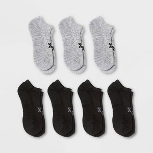 Women's Cushioned 6+1 Bonus Pack Low Cut Athletic Socks - All In Motion™ Heather Gray/Black 4-10 - 1 of 3
