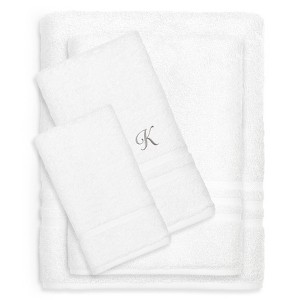 Linum Home Textiles 100% Turkish Cotton 4PC Denzi Towel Set - 1 of 1