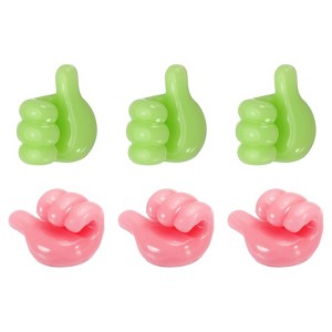 Unique Bargains Cord Holders Cable Clips for Nightstand Wire Organizer Plastic Modern Minimalist - 1 of 4
