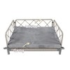 Bencmate Wicker Pet Bed Rattan Dog Sofa Bed with Soft Cushion Outdoor Indoor(25"*19"*10") - 3 of 4