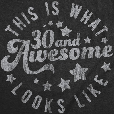 Мужские футболки Crazy Dog T-Shirts, Inc. Mens Funny T Shirts This Is What 30 and Awesome Looks Like Sarcastic Birthday Graphic Tee for Men - Crazy Dog Men's T Shirt for Birthdays Black M — фото 2