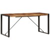 vidaXL Dining Table Brown and black - 2 of 2