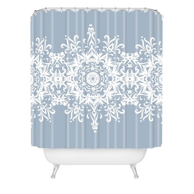 Lisa Argyropoulos Snowfrost Shower Curtain Blue - Deny Designs