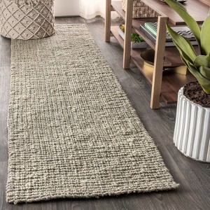 Pata Hand Woven Chunky Jute Indoor Area Rug - JONATHAN Y - 1 of 4