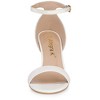 Allegra K Women's Glitter Open Toe Ankle Buckle Strap Stiletto Heel Sandals - 2 of 4
