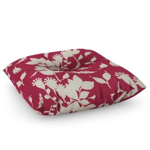 Viviana Gonzalez Floral Magenta vibes Floor Pillow - Deny Desings - 1 of 4